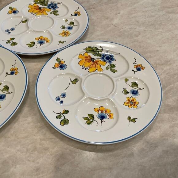 Villeroy & Boch plates Provence floral fondue plates x3     9.25” - Picture 6 of 10